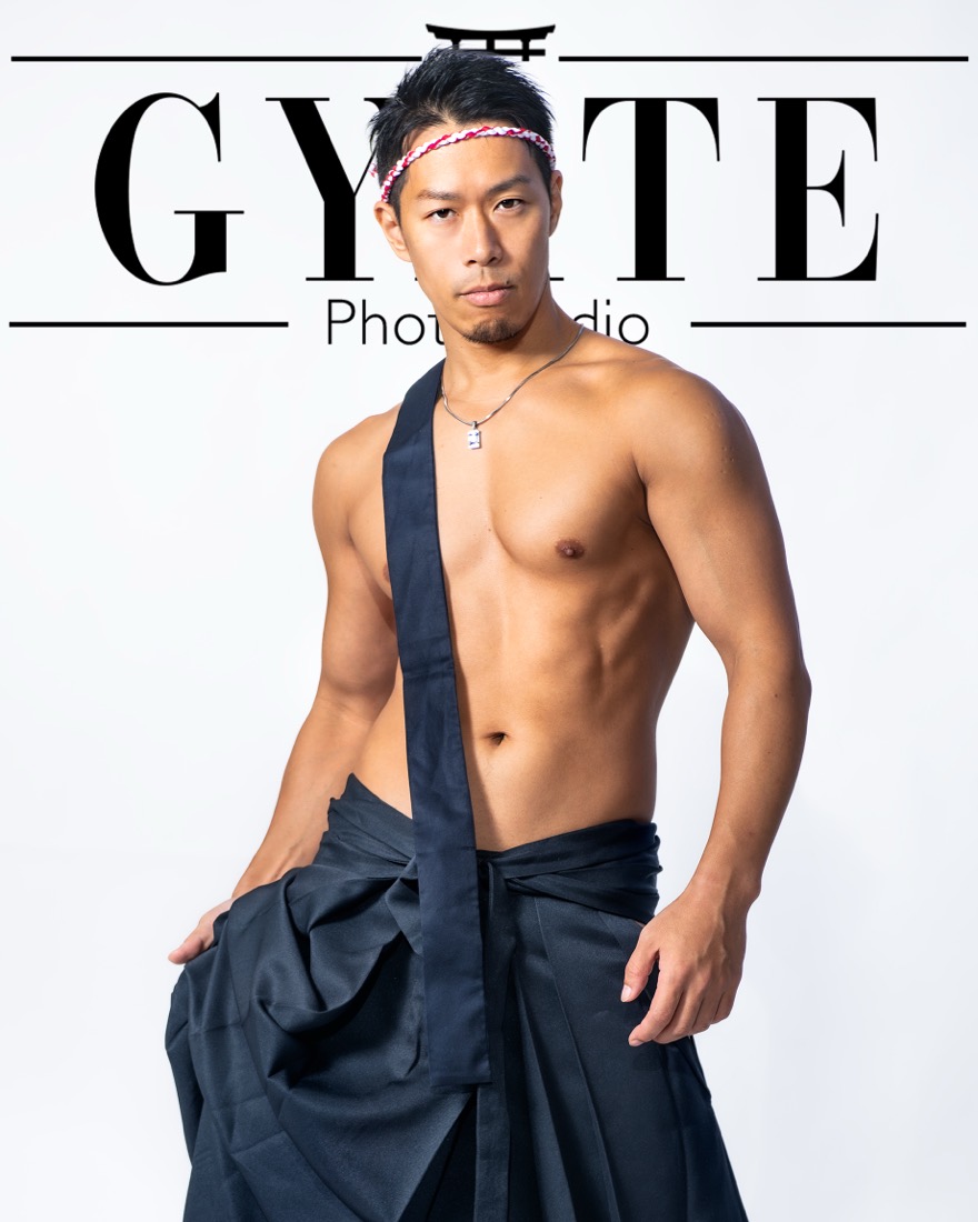 祭り装束のボディプロフィール作例