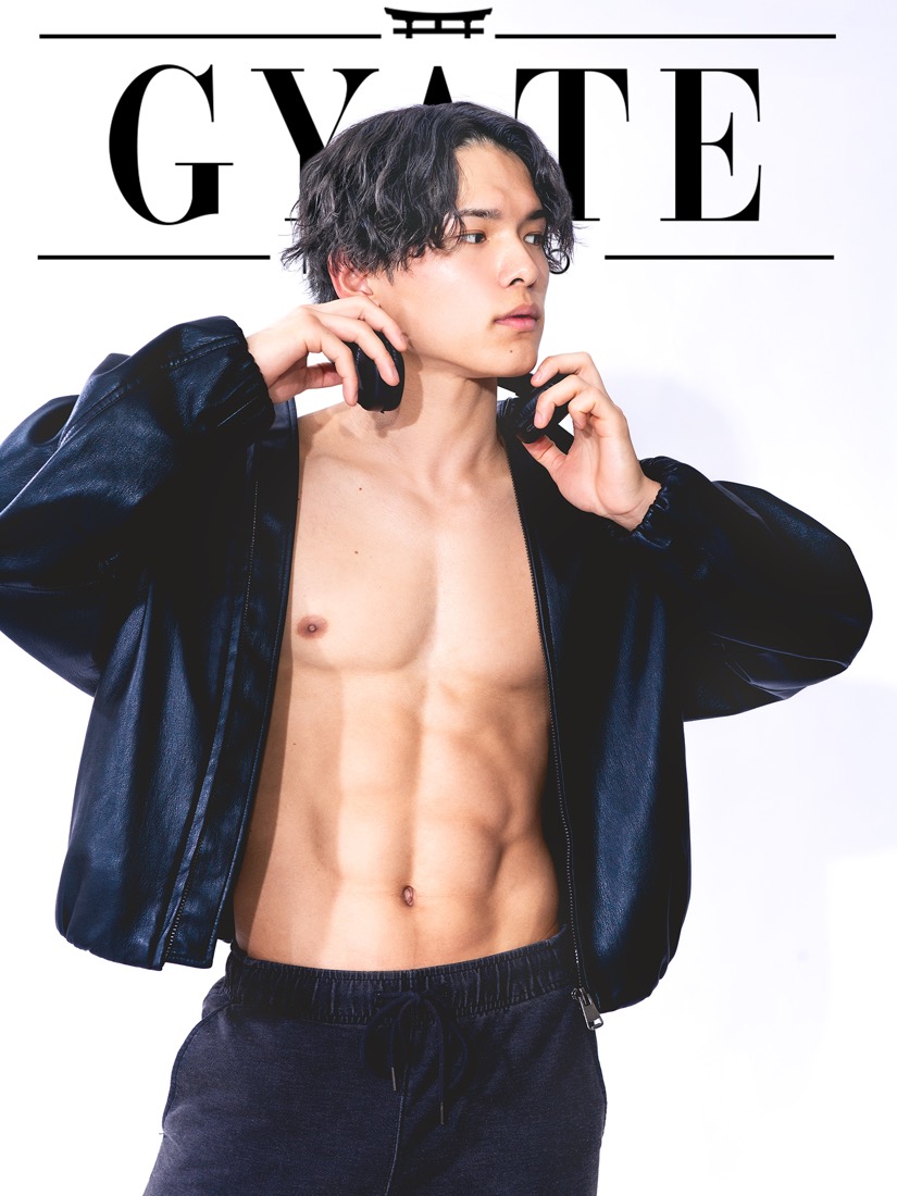 レザージャケットのファッションポートレート作例
